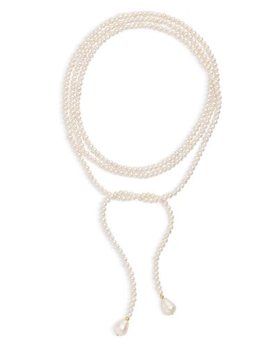 Shashi Shashi Monica Cultured Freshwater Pearl Scarf Necklace, 50