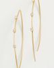 SHASHI SHASHI Oleander Hoop Earrings Gold One - 2