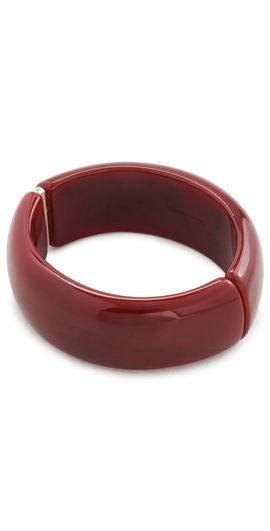 SHASHI SHASHI Oval Hinge Cuff Bracelet Sardonyx One