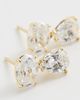 SHASHI SHASHI Oval Pear Drop Earrings Gold One - 4