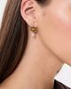 SHASHI SHASHI Oval Tiger Eye Gemstone Drop Earrings Gold/Tiger Eye One - 3