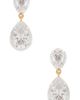 SHASHI SHASHI Pear Georgian Cut Earrings - 1