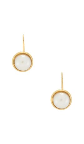 SHASHI SHASHI Pearl Bezel French Hook