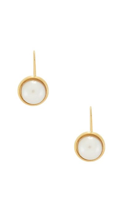 SHASHI SHASHI Pearl Bezel French Hook