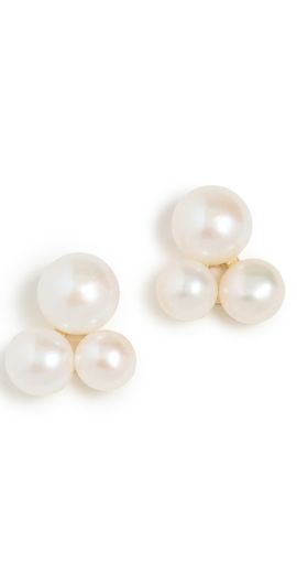 SHASHI SHASHI Pearl Bouquet Stud Pearl One