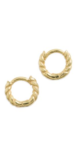 SHASHI SHASHI Petite Rope Huggies Gold One