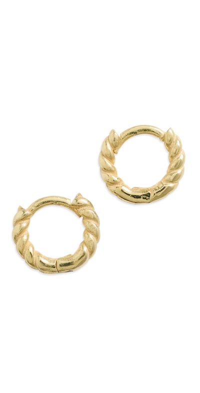 SHASHI SHASHI Petite Rope Huggies Gold One