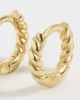SHASHI SHASHI Petite Rope Huggies Gold One - 4