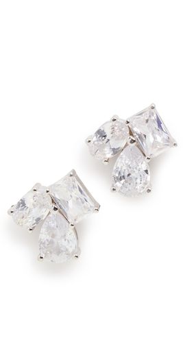 SHASHI SHASHI Pierre Studs White Gold One