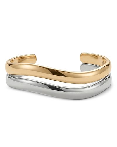 Shashi Shashi Ross Sculptural Cuff Bracelets, Set of 2