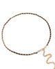 SHASHI SHASHI Rue Cambon Belt Black/Gold One - 1