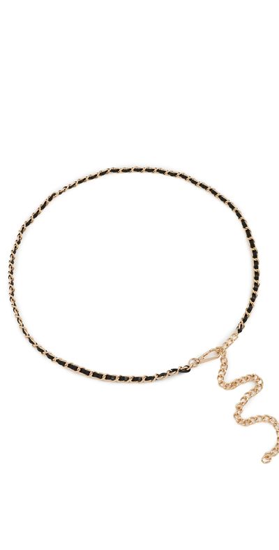 SHASHI SHASHI Rue Cambon Belt Black/Gold One