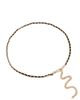 SHASHI SHASHI Rue Cambon Belt Black/Gold One - 5