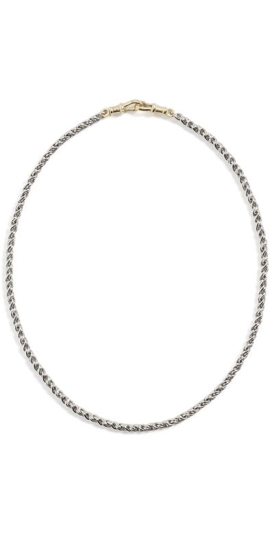 SHASHI SHASHI Sculpted Chain Necklace Gold One