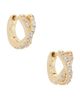 SHASHI SHASHI Staci Pave Huggies Earrings - 1