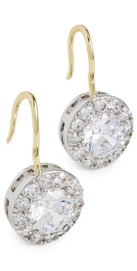 SHASHI SHASHI Two Toned French Hook Earrings Gold/Silver One