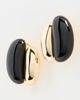 SHASHI SHASHI Una Earrings Noir/Gold One Size - 2