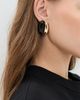 SHASHI SHASHI Una Earrings Noir/Gold One Size - 3