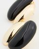 SHASHI SHASHI Una Earrings Noir/Gold One Size - 4