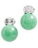 SHASHI SHASHI Vert Imperial Stud Earrings Jade One - 1
