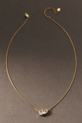 Shashi Toi et Moi Bezel Necklace