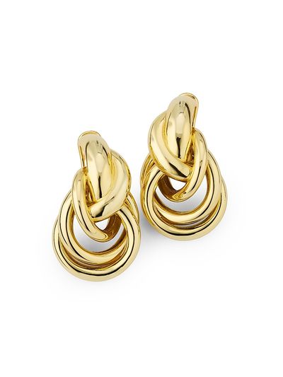 Shashi Women's Genevieve 14K-Gold-Plated Knot Stud Earrings