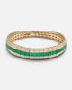 Shay Jewelry Shay Jewelry 18kt gold bracelet with emeralds and diamonds - 1