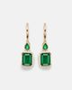 Shay Jewelry Shay Jewelry 18kt gold drop earrings with emeralds - 1