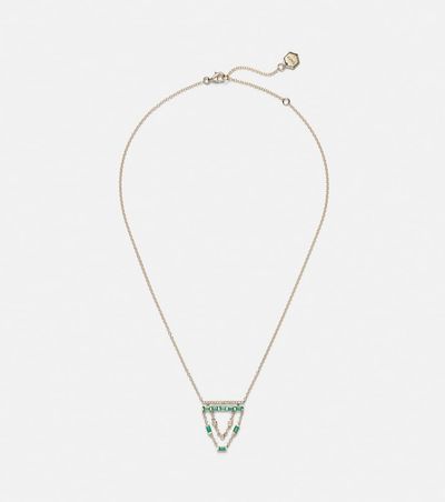 Shay Jewelry Shay Jewelry 18kt gold necklace with emeralds and diamonds