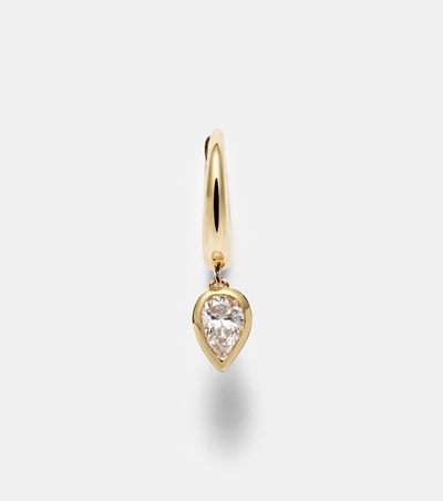 Shay Jewelry Shay Jewelry 18kt gold single huggie with diamonds