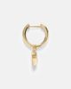 Shay Jewelry Shay Jewelry 18kt gold single huggie with diamonds - 4