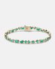 Shay Jewelry Shay Jewelry 18kt gold tennis bracelet with emeralds - 1
