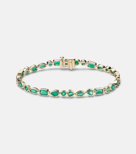 Shay Jewelry Shay Jewelry 18kt gold tennis bracelet with emeralds