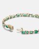 Shay Jewelry Shay Jewelry 18kt gold tennis bracelet with emeralds - 4