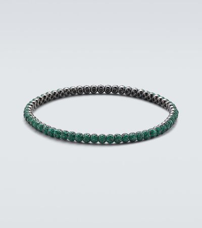 Shay Jewelry Shay Jewelry 18kt rose gold bracelet with emeralds