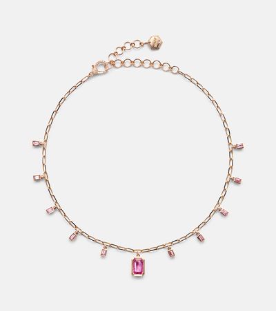 Shay Jewelry Shay Jewelry 18kt rose gold choker with sapphires