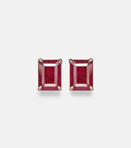 Shay Jewelry Shay Jewelry 18kt rose gold earrings with rubies