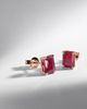 Shay Jewelry Shay Jewelry 18kt rose gold earrings with rubies - 5