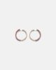 Shay Jewelry Shay Jewelry 18kt rose gold hoop earrings with sapphires and amethysts - 4