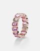 Shay Jewelry Shay Jewelry 18kt rose gold ring with pink sapphires and diamond - 4