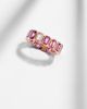 Shay Jewelry Shay Jewelry 18kt rose gold ring with pink sapphires and diamond - 5