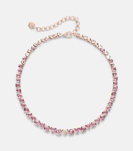 Shay Jewelry Shay Jewelry 18kt rose gold tennis necklace with sapphires and diamond