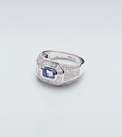 Shay Jewelry Shay Jewelry 18kt white gold ring with sapphire and diamonds