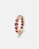 Shay Jewelry Shay Jewelry 18kt yellow gold ring with rubies and diamonds - 4