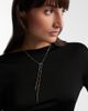Shay Jewelry Shay Jewelry Cascade Y 18kt gold necklace with emeralds and diamonds - 2