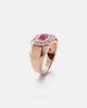 Shay Jewelry Shay Jewelry Championship 18kt rose gold ring with sapphire and diamonds - 4