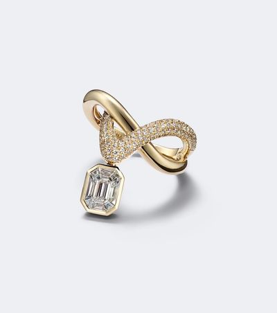 Shay Jewelry Shay Jewelry Floating Zar 18kt gold ring with diamonds