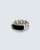 Shay Jewelry Shay Jewelry ID Link 18kt white gold ring with onyx - 1