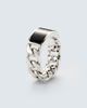 Shay Jewelry Shay Jewelry ID Link 18kt white gold ring with onyx - 3