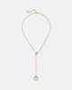 Shay Jewelry Shay Jewelry Orbit 18kt gold lariat necklace with diamonds - 1